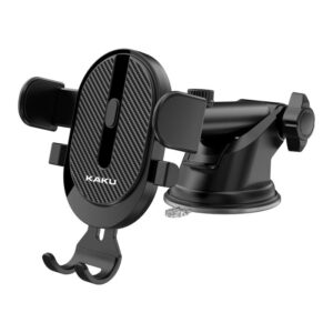 Kaku (KSC-468) - Suport Auto, cu cleme laterale, montaj Bord, MultiAngle, brat ajustabil, Black