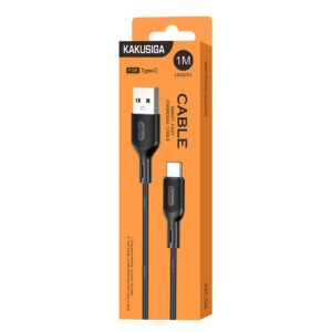 Kaku (KSC-535) - Cablu Date si Incarcare, USB-A la USB-C, 18W, 2.4A, 1m, Black