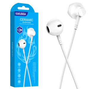 Kaku (KSC-578) - Casti cu Fir, In Ear, 3.5mm, 1.2m, Mic & Volume Key, HiFi, White