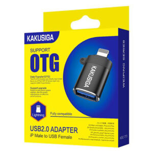 Kaku (KSC-773) - Adaptor OTG Transfer, USB-A la Lightning, Black