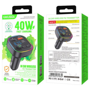 Kaku (KSC-1065) - Modulator FM | BT, 40W, 1xUSB-A, Functie HandsFree, Black