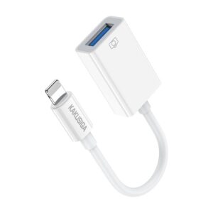 Kaku (KSC-964) - Adaptor OTG Transfer, Lightning la USB-A, MultiFunction, 10cm, White