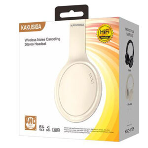 Kaku (KSC-1105) Casti Wireless, On Ear, BT 5.3, 500mAh, ANC, WHITE