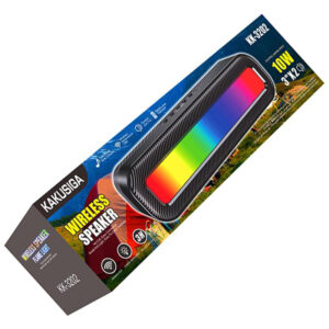 Kaku (KK-3202) » Boxa Portabila, Wireless BT 5.0, iluminare LED ambient, 10W, 1500mAh, Black