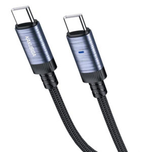 Kaku (KSC-972) - Cablu Date si Incarcare, USB-C, PD60W, QC3.0, Smart On-Off, Braided, 1m, Black