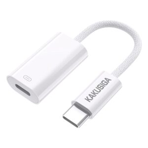 Kaku (KSC-904) - Adaptor OTG Transfer, USB-C la Lightning, 60W, Smart Convert, 12cm, White