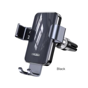 Kaku (KSC-1496) - Suport Auto, montaj Ventilatie, cleme laterale, 360°, brat flexibil, Black