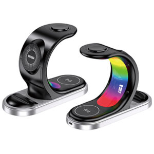 Kaku (KSC-1355) - Incarcator Wireless, 15W, Qi Charging, Fast Charging, tip Stand, Black