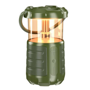 Kaku (KSC-1117) » Boxa Portabila, Wireless BT 5.3, Camping, LED tip felinar, 15W, 3600mAh | Green