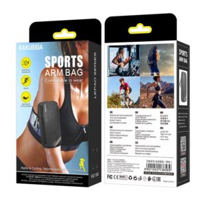 Kaku (KSC-1502) - Husa telefon, Sport, ArmBand, Universal, Black