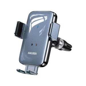 Kaku (KSC-1188) - Suport Auto, Wireless cu incarcare Wireless, 15W, montaj Ventilatie, cleme laterale, InfraRed, AutoGravity, Black