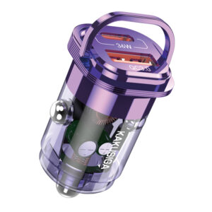 Kaku (KSC-1191) - Incarcator Auto, PD36W, 1xUSB-C, 1xUSB-A, Purple