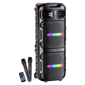 Kaku (KK-12201) » Boxa Portabila, Wireless BT 5.2, 60W, 4500mAh, UltraBass, LED Display, Ambient Light, Black