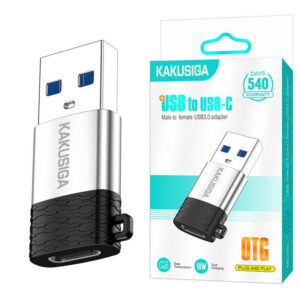 Kaku (KSC-1421) » Adaptor OTG Transfer/Incarcare, USB-A la USB-C, Fast, GRAY