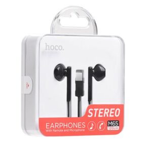 Hoco (M65) - Handsfree, In Ear, USB-C, 1.2m, Driving, Black