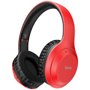 Hoco (W30) - Casti Wireless, Over Ear, BT 5.0, 200h StandBy, Gaming, Fun move, Red