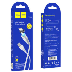 Hoco (X63) - Cablu Date si Incarcare, USB-A la Lightning, 18W, 2.4A, 1m, White