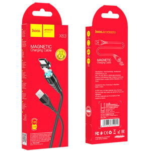 Hoco (X63) - Cablu Date si Incarcare, USB-A la MicroUSB, 18W, 2.4A, 1m, Black