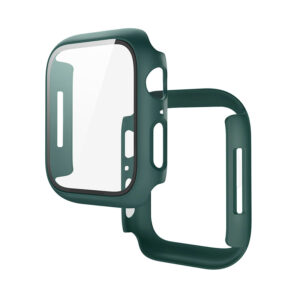 Hoco (WS3) - Rama protectie cu folie integrata, iWatch Series 7/8, PC, (41mm) - Green