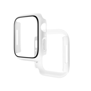 Hoco (WS4) - Rama protectie cu folie integrata, iWatch Series 7/8, PC, (41mm) - White