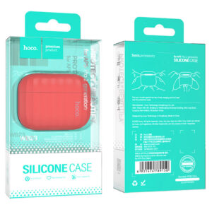 Hoco (WB23) - Husa silicon pentru carcasa AirPods Pro2 si Lanyard, Red