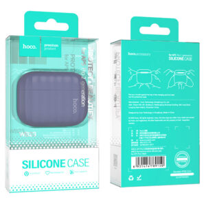 Hoco (WB23) - Husa silicon pentru carcasa AirPods Pro2 si Lanyard | Blue