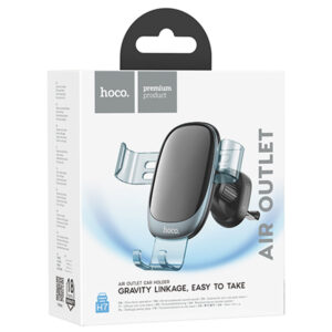Hoco (H7) - Suport Auto, cu cleme laterale, montaj Ventilatie, AutoGravity, Pull Hook, Gray