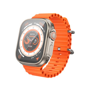 Hoco (Y12 Ultra) - SmartWatch, 1.96 inches, Ruiyu 8762DT, 128MB, Dual BT | GOLD Titanium