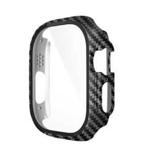 Hoco (WS6) - Rama protectie cu folie integrata, iWatch Ultra, 3D PC, (49mm) - Carbon