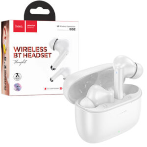 Hoco (EQ2) - Casti Wireless, Ear Buds, BT 5.3, 180h StandBy, 300mAh, Thought, White