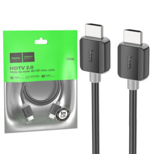 Hoco (US08) - Cablu Audio si Video, HDMI la HDMI, 4K HD, 1m, Black