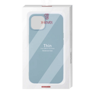Husa X-Level Thin - iPhone 14 Pro - MicroFiber | Blue Grey