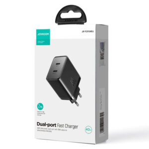 Joyroom (JR-TCF09) - Incarcator Retea, 40W, 2xUSB-C, PD, Black