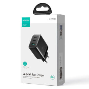 Joyroom (JR-TCF10) - Incarcator Retea, 32W, 2xUSB-C, 1xUSB-A, PD, QC 3.0, Black
