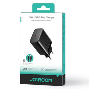 Joyroom (JR-TCF11) - Incarcator Retea + Cablu Lightning, 25W, 1xUSB-C, PD, Black