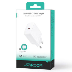 Joyroom (JR-TCF11) - Incarcator Retea + Cablu Lightning, 25W, 1xUSB-C, PD, White