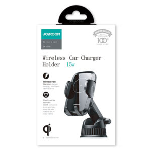 Joyroom (JR-ZS241) - Suport Auto cu incarcare Wireless, 15W, cu cleme laterale, montaj Bord, cablu USB-C, 1m, brat ajustabil, Black