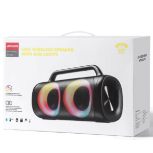 Joyroom (JR-MW02) » Boxa Portabila, BT 5.0, cu LED, 2400mAh, 2x20W, Black