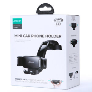 Joyroom (JR-ZS283W) - Suport Auto, cu cleme laterale, montaj Cockpit Bord, MultiAngle, brat ajustabil, Black