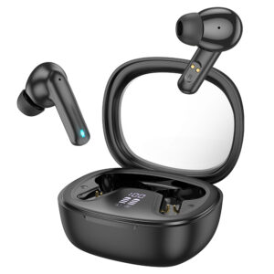 Hoco (EQ6) - Casti Wireless, Ear Buds, BT 5.3, 180h StandBy, 320mAh, Shadow, Black