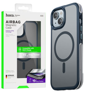 Husa Hoco (AS5) » iPhone 15 Plus - MagSafe, GripEdge, Frosted | Blue