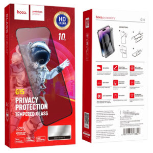 Hoco (G15) » Folie Privacy » iPhone 15 Plus - Glass Guardian, [set 10 buc]
