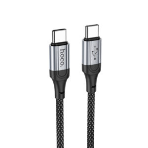 Hoco (X102) - Cablu Date si Incarcare, USB-C, PD60W, QC3.0, 3A, Braided, 1m, Black