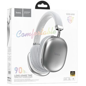 Hoco (W35 Max) - Casti Wireless, Over Ear, BT 5.3, 200h StandBy, Max Joy | Silver