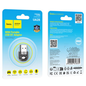 Hoco (UA28) - Adaptor BT, USB-A, BT 5.1, Black