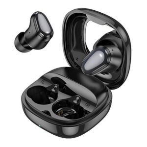 Hoco (EQ13) - Casti Wireless, Ear Buds, BT 5.3, 180h StandBy, 400mAh, Mirror Case, Funtrue, Black