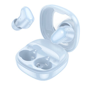 Hoco (EQ13) - Casti Wireless, Ear Buds, BT 5.3, 180h StandBy, 400mAh, Mirror Case, Funtrue | Blue