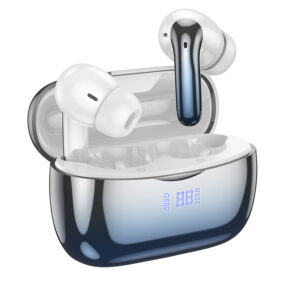 Hoco (EQ16) - Casti Wireless, Ear Buds, BT 5.3, 180h StandBy, 320mAh, ANC, Glaze | Blue