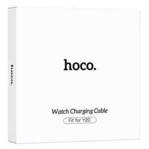 Hoco (Y20) - Cablu de incarcare Wireless, pentru SmartWatch Hoco Y20, 5W, Qi Charging, USB-A, 1m, White