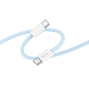 Hoco (X105) - Cablu Date si Incarcare, USB-C, PD60W, QC3.0, 3A, Braided, 1m | Blue